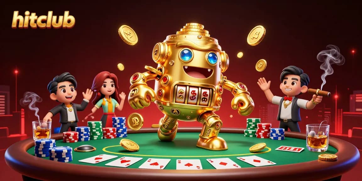 Experience winning moments at hitclub with dynamic poker action and golden golem elements.