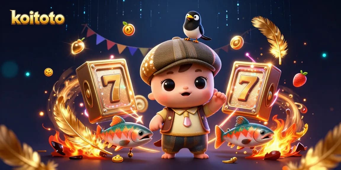 Permainan slot gacor di KOITOTO dengan keajaiban yang penuh warna dan simbol keberuntungan.