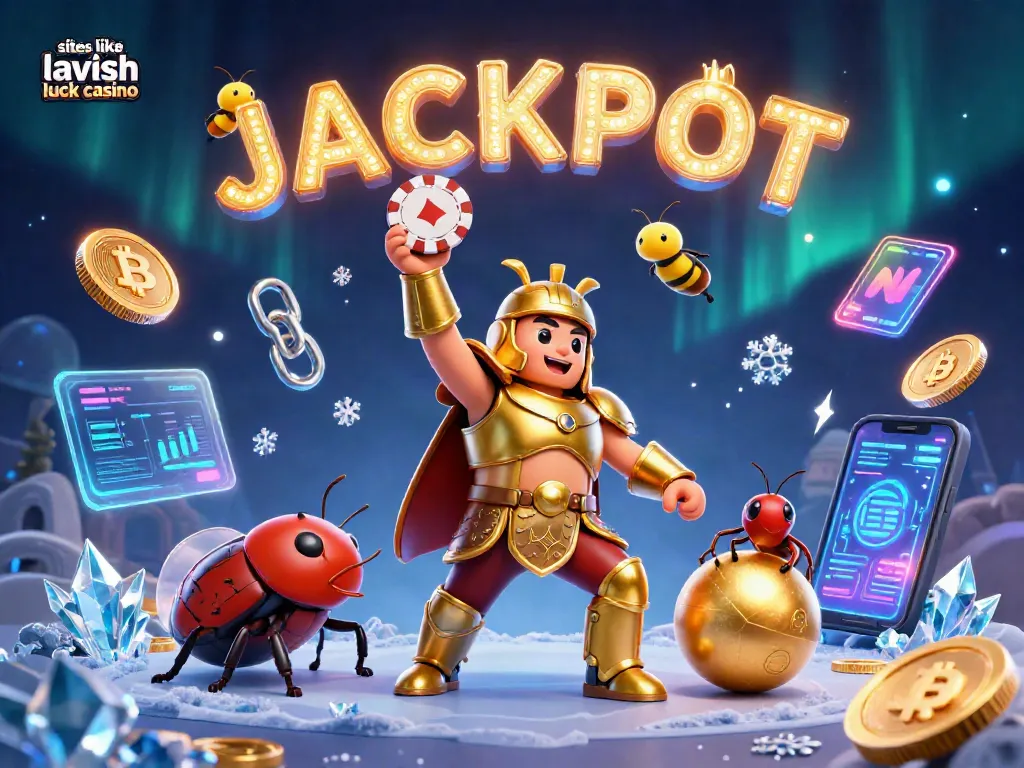 Spin and win at sites like lavish luck casino with a triumphant hercules beetle in 3D!