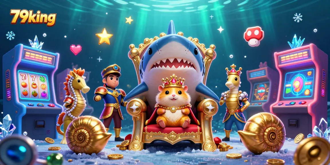 Engage with 79king's thrilling casino adventure featuring a golden hamster king and gaming elements.