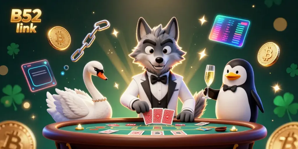 Engage in thrilling gameplay at B52 link with charming characters and vibrant casino elements.