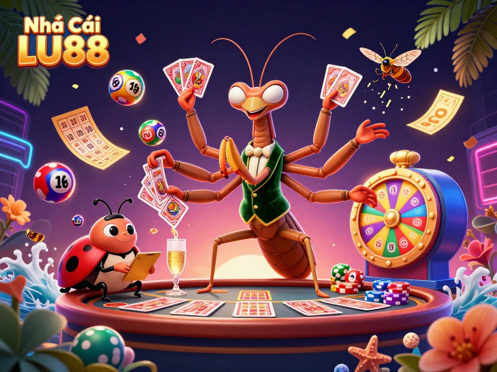 Experience dynamic gaming action at Nhà Cái LU88 with vibrant characters and exciting game elements.