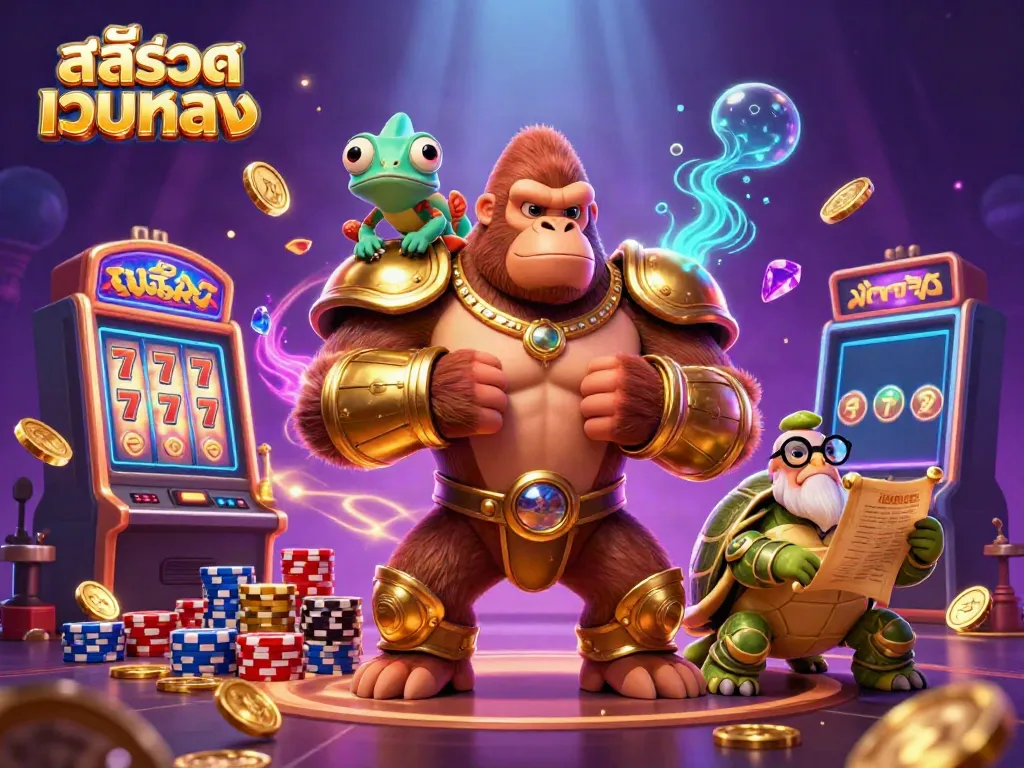 สล็อตเว็บตรง: สนุกกับเกมสล็อตจากกอริล่าผู้ยิ่งใหญ่และเพื่อนของเขา