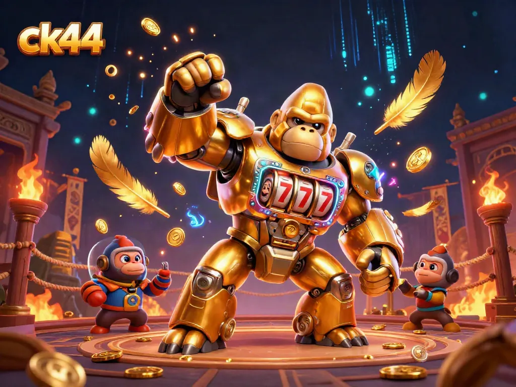 Experience high-stakes action with ck44's exciting 3D illustrated casino adventure!