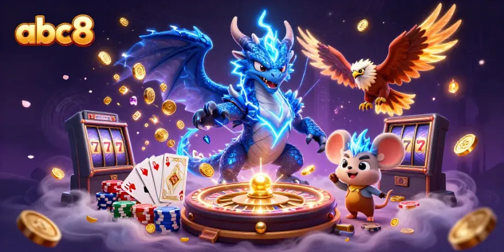 Experience the thrilling world of abc8 with rich casino graphics and vibrant gaming elements.
