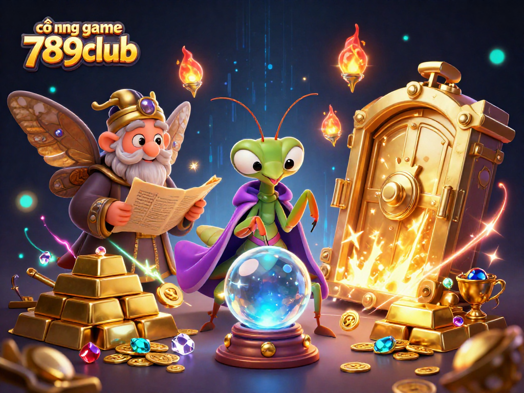 Engage with the cổng game 789club in an enchanting casino adventure with golden treasures and magical oracles.