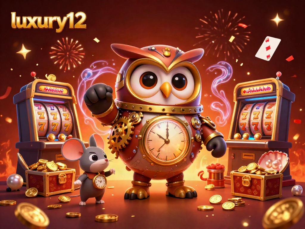 Experience luxury12 with a vibrant representation of casino games featuring animated elements.