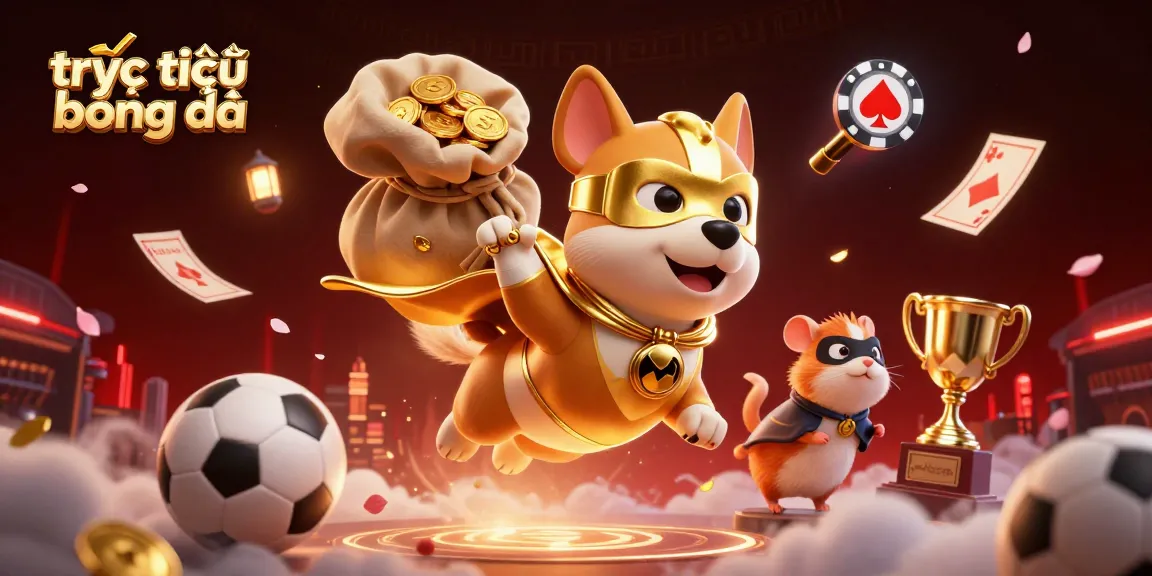 Experience trực tiếp bóng đá action with a superhero dog and sports theme in vibrant detail