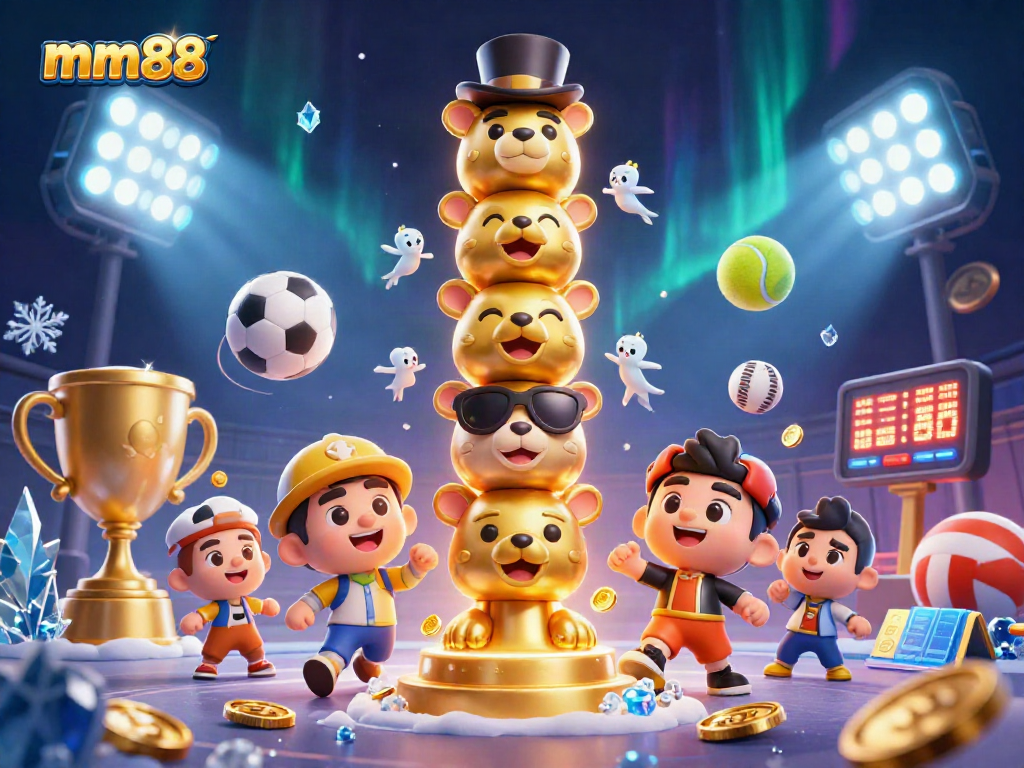 Experience thrilling gameplay with mm88's dynamic sports scene featuring vibrant 3D elements and animations.