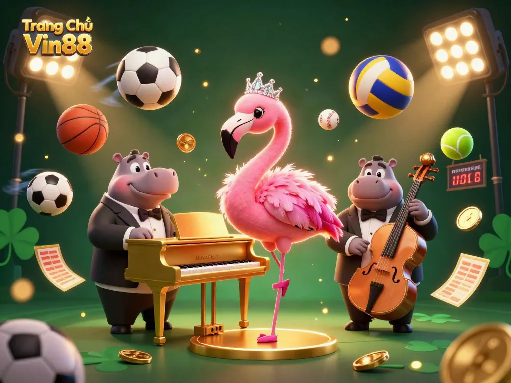 Experience the exciting world at Trang Chủ Vin88 with colorful characters, vibrant gameplay elements, and sparkling casino ambiance.