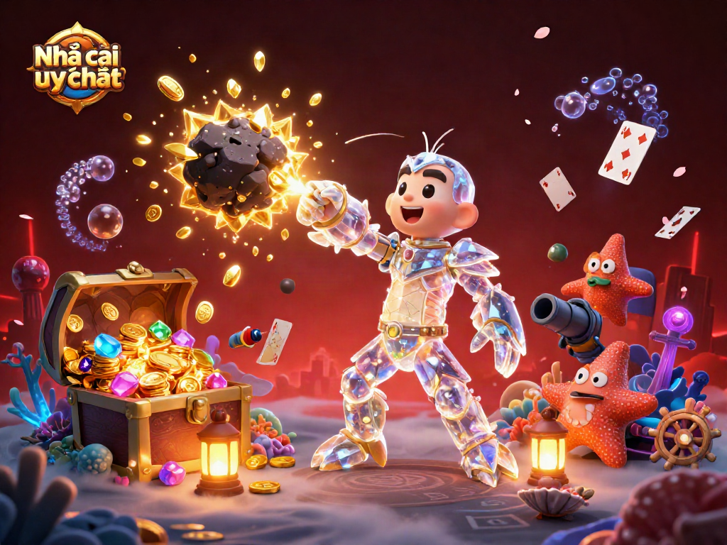 Engaging scene showcasing Nhà cái uy tín with vibrant graphics and dynamic elements for online gambling.